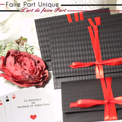 Faire part pochette jeux de carte v2