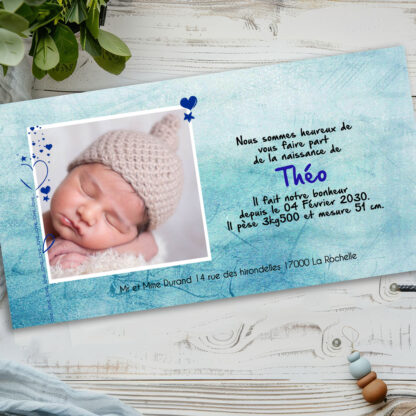 Faire-part de naissance Théo