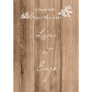 Magnet save the date  Lana et Enzo