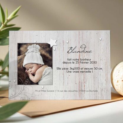 Faire-part de naissance Blandine