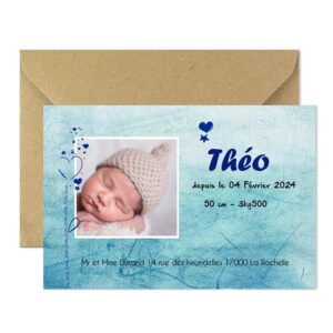 Faire-part magnet théo