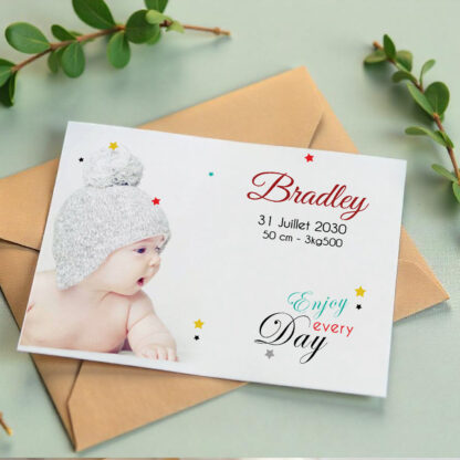Faire-part de naissance Bradley