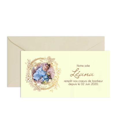 Faire-part de naissance Léana