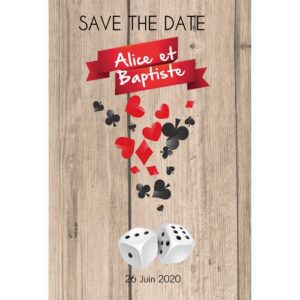Magnet save the date Alice et Baptiste
