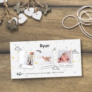 Faire-part de naissance Ryan