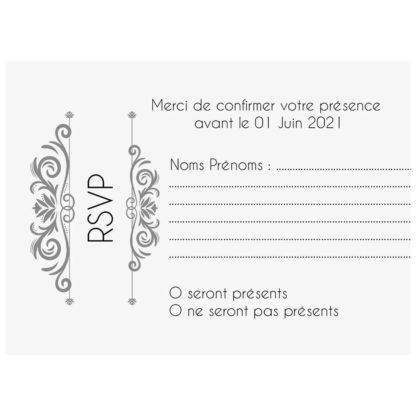 Carte RSVP New Castle