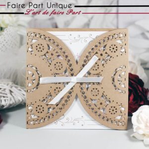 Faire part laser cut Omaha
