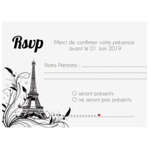 Carte RSVP New Paris