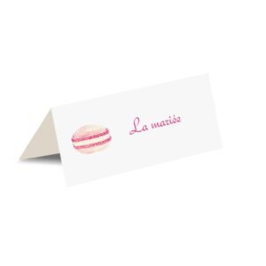 Porte nom "les petits macarons d'amour"