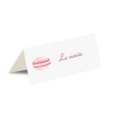 Porte nom "les petits macarons d'amour"