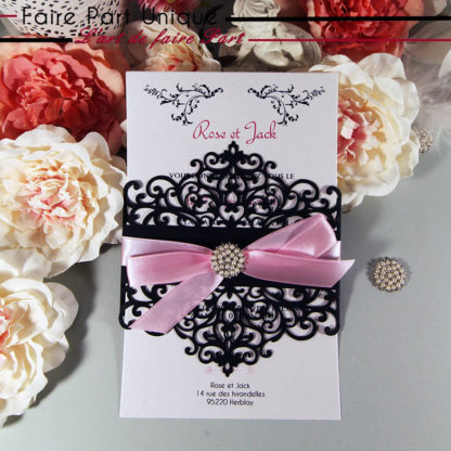 Faire part laser cut Chenonceau
