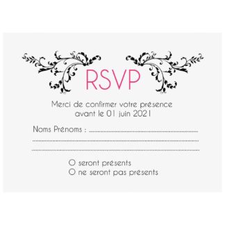 Carte RSVP "Chenonceau"