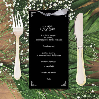 Carte menu Game of Throne