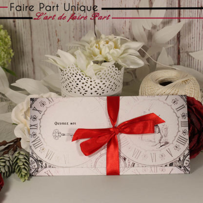 Faire part mariage "In wonderland"