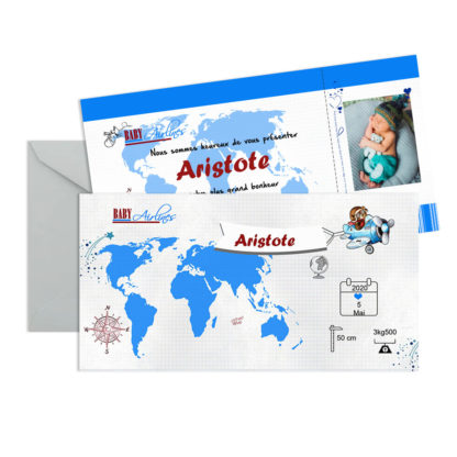 Faire-part de naissance Aristote