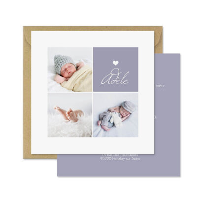 Faire-part de naissance Adèle – Image 4