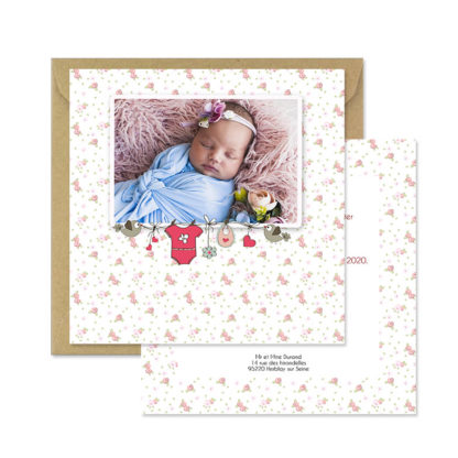 Faire-part de naissance Diane