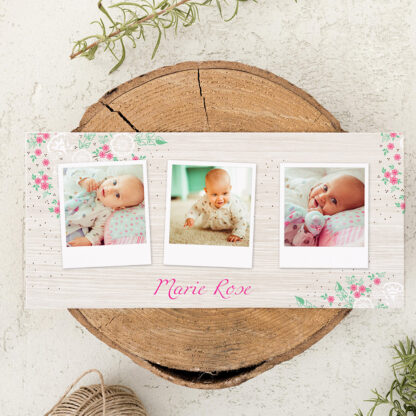 Faire-part de naissance Marie Rose