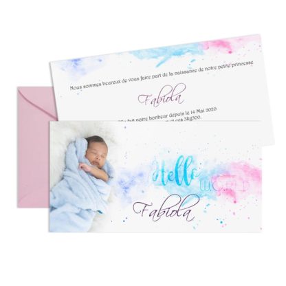 Faire-part de naissance Fabiola