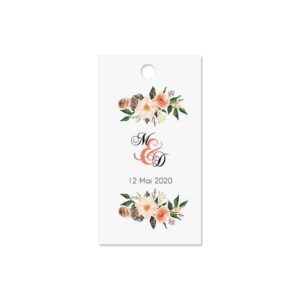 Etiquette à dragée - Chic et champêtre 2