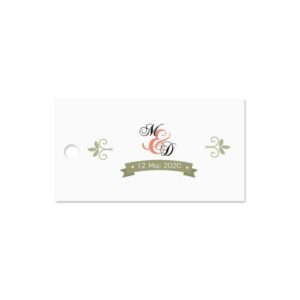Etiquette à dragée - petite bannière