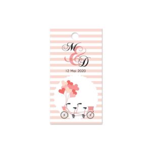 Etiquette à dragée - Tandem