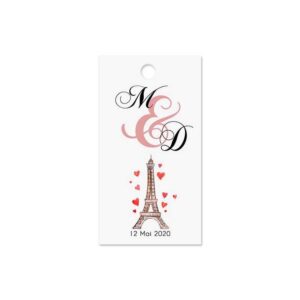 Etiquette à dragée - Tour Eiffel