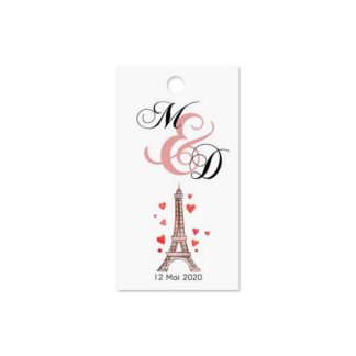 Etiquette à dragée - Tour Eiffel