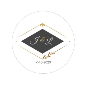 Étiquette adhésive – Cadre élégants ( lot de 24 étiquettes )
