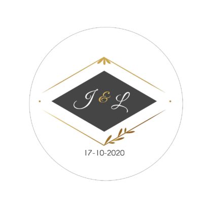 Étiquette adhésive – Cadre élégants ( lot de 24 étiquettes )