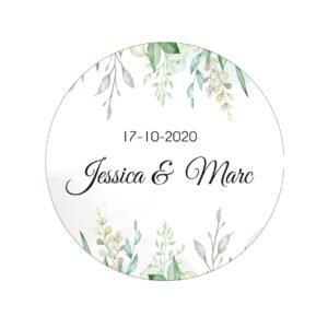 Étiquette adhésive – Nature luxuriante ( lot de 24 étiquettes )