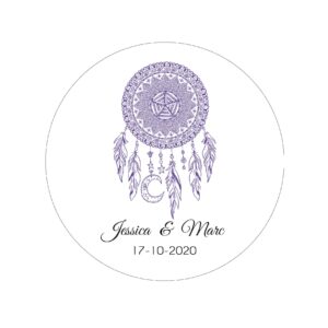 Étiquette adhésive – Dreamcatcher ( lot de 24 étiquettes )