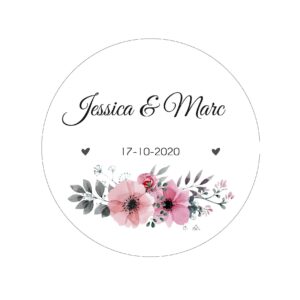 Étiquette adhésive – Esprit champêtre ( lot de 24 étiquettes )