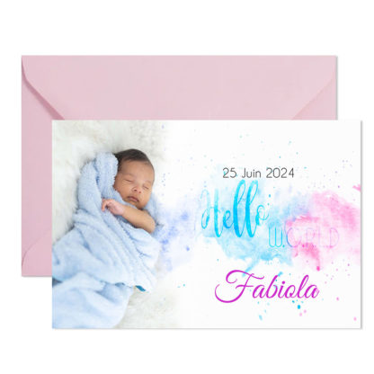 Faire-part magnet Fabiola