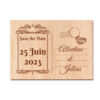 Save the date en bois - Carte postale – Image 2