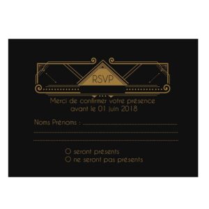 Carte RSVP Gatsby