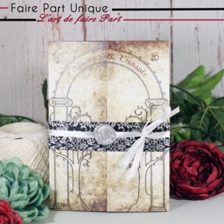 Faire-part parchemin "Le seigneur des anneaux"