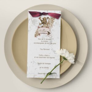 Carte menu "Marvelionce"
