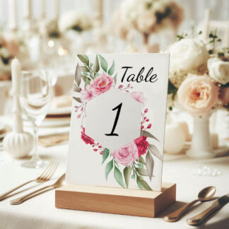 Numéro de table - Chic et champêtre