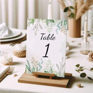 Numéro de table - Feuillage nature