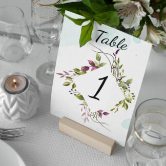 Numéro de table - Ambiance végétal