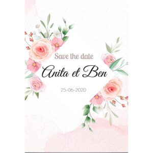 Magnet save the date Anita et Ben