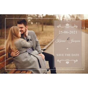 Magnet save the date  Karine et Jacques