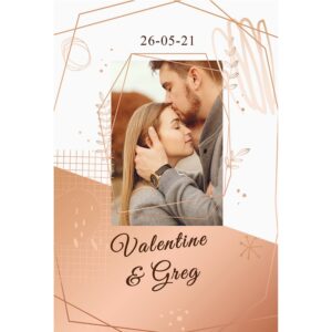 Magnet save the date Valentine et Greg
