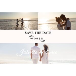 Magnet save the date Juliette et Eric