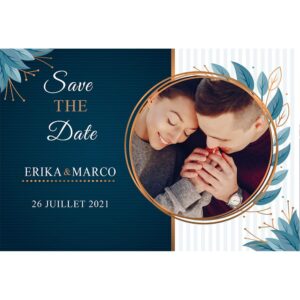 Magnet save the date Erika et Marco