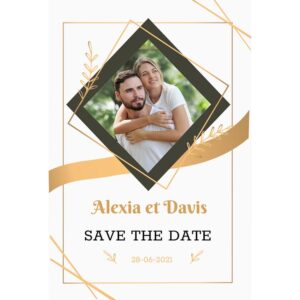 Magnet save the date Alexia et Davis