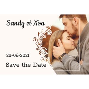 Magnet save the date  Sandy et Noa