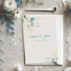 Faire-part de mariage - Style bleu et doré