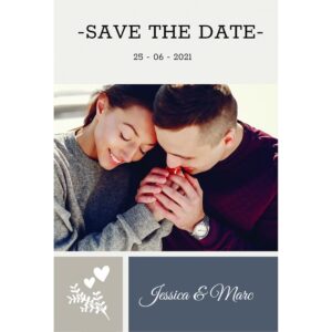 Magnet save the date Jessica et Marc